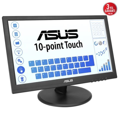ASUS 15.6'' TN VT168HR 5MS 60Hz HDMI Dokunmatik Monitör (1366 X 768)