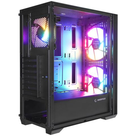 RAMPAGE 650W 80+ BRONZE GYRA V1 BLACK GAMING MID-TOWER PC KASASI