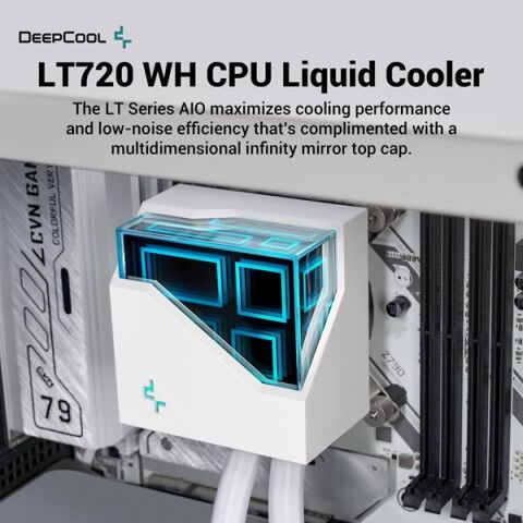 DEEPCOOL 360MM LT720-WH RGB SIVI SOĞUTMALI AM5-1700P İŞLEMCİ FANI BEYAZ