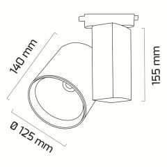 Goya Gy 3625-57 57W LED Ray Spot Armatür