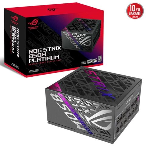 ASUS 850W 80+ PLATINUM ROG STRIX 850P TAM MODÜLER POWER SUPPLY