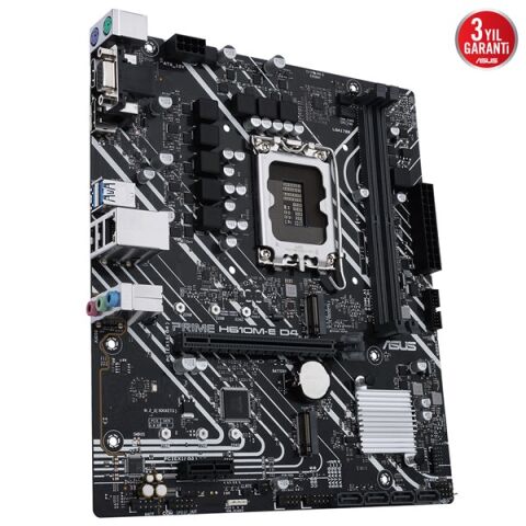 ASUS PRIME H610M-E D4 DDR4 HDMI DP PCIe 16X v4.0 1700p mATX