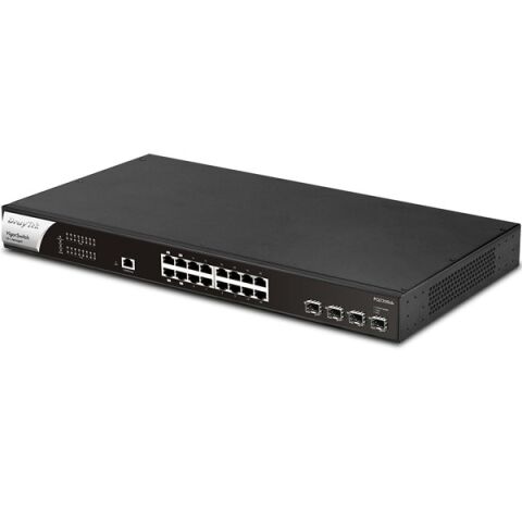 DRAYTEK 16port Vigor Switch PQ2200xb 2.5 Gigabit 4-SFP 10GbE 400W Full PoE Yönetilebilir Switch