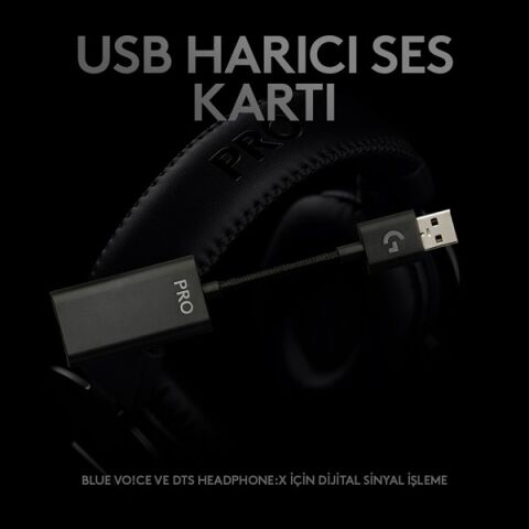 Logitech G Pro X 7.1 Surround Ses Oyuncu Kulaklığı 981-000818