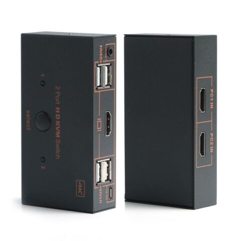 DARK DK-AC-KVMHD01 2-HDMI 4-USB KVM SWITCH 4K/30 Hz