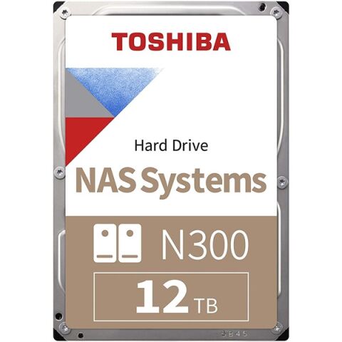 TOSHIBA 3.5'' 12TB N300 HDWG21CUZSVA 7200 RPM 256MB SATA-3 NAS Diski