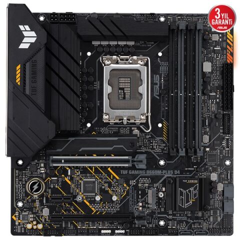 ASUS TUF B660M-PLUS GAMING D4 DDR4 HDMI DP PCIe 16X v4.0 1700p mATX
