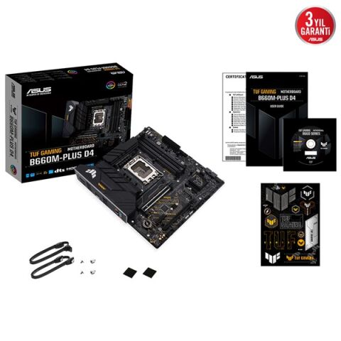 ASUS TUF B660M-PLUS GAMING D4 DDR4 HDMI DP PCIe 16X v4.0 1700p mATX