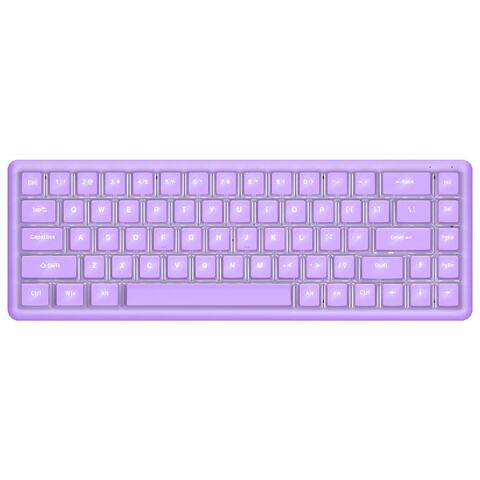 Rampage REBEL Mor Low Profile RED SWITCH US Layout Beyaz Işıklı Mekanik Gaming Oyuncu Klavye