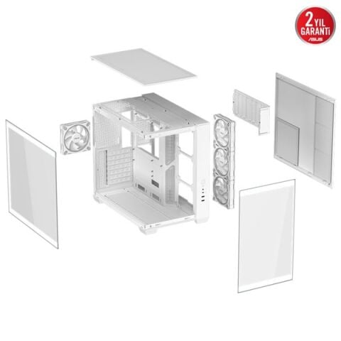 ASUS A32 PLUS PANORAMIK GAMING MID-TOWER PC KASASI BEYAZ