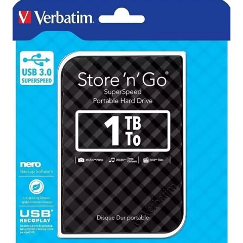 VERBATIM 1TB 2.5'' Store 'n' Go 53194 USB 3.0 HARİCİ DİSK