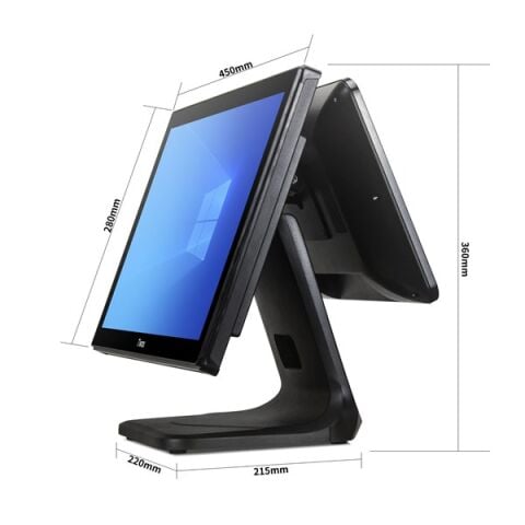 TIWOX 18.5'' Dokunmatik (İki Ekranlı) 7650D CORE İ7 5.Nesil 8GB RAM- 128GB SSD- FDOS POS PC