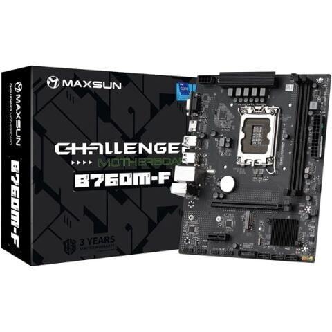 MAXSUN CHALLANGER B760M-F DDR4 HDMI PCIE 4.0 1700P MATX