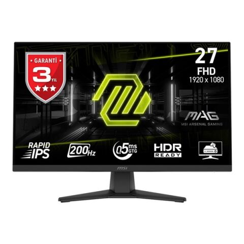 MSI 27'' IPS MAG 272F 0.5MS 200Hz HDMI-DP Gaming Monitör (1920 X 1080)