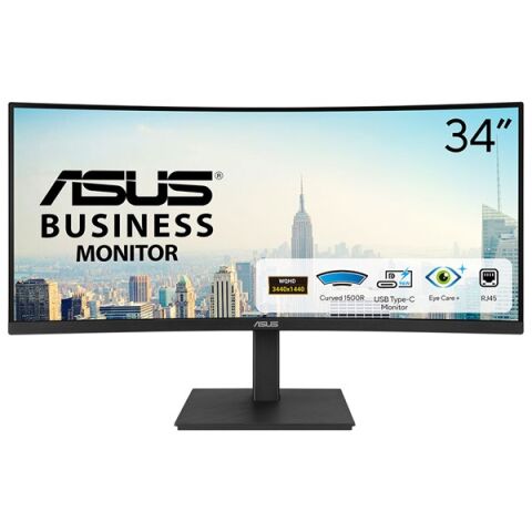 ASUS 34'' VA VA34VCPSR 4MS 100HZ HDMI-DP TYPE-C-LAN KAVISLI KURUMSAL MONİTÖR 3440X1440