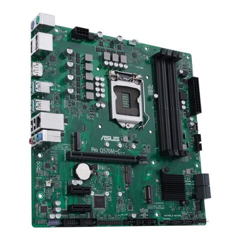 ASUS PRO Q570M-C/CSM DDR4 M2 PCIe NVME HDMI DP PCIe 16X v4.0 1200p mATX Kurumsal Anakart