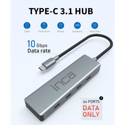 INCA ITPT-4T 4port TYPEC Çoklayıcı Hub