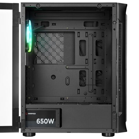 RAMPAGE 650W 80+ PROLIX MESH 4-RGB FANLI GAMING MID-TOWER PC KASASI