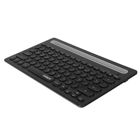 Everest KB-BT84 Siyah/Gri Bluetooth Ultra İnce+Şarjlı Q Mac/Win/Android/Ios Uyumlu Kablosuz klavye
