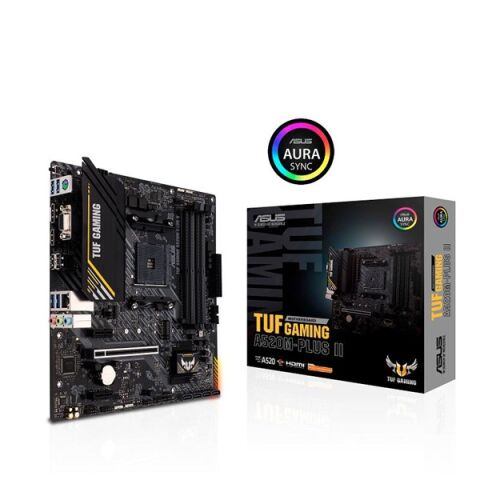 ASUS TUF A520M-PLUS II GAMING DDR4 M2 PCIe NVME HDMI DVI PCIe 16X v3.0 AM4 mATX