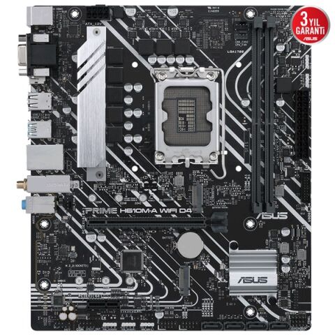 ASUS PRIME H610M-A WIFI D4 DDR4 HDMI DP PCIe 16X v4.0 1700p mATX
