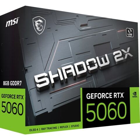 MSI RTX5060 8GB SHADOW 2X 128BİT GDDR7 HDMI DP PCIe 5.0
