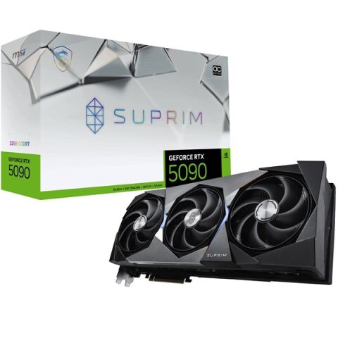 MSI RTX 5090 32GB SUPRIM OC GDDR7 512BİT 3XDP-1XHDMI PCIE V5.0