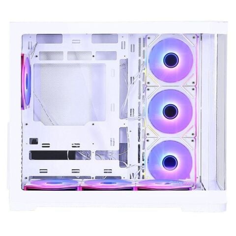 GameBooster 750W 80+ BRONZE Seaview GB-G2852W Gaming Mid-Tower PC Kasası Beyaz 360MM Sıvı Soğutucu Desteği