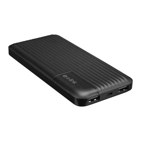 S-LINK G101 10000mAh 2*USB+1*Micro+1*Type-C Siyah Taşınabilir Pil Şarj Cihazı Powerbank