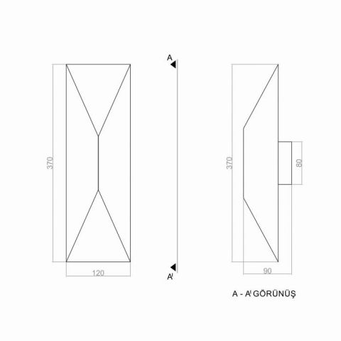Led Aplik Tubo PLA74111 Duvar Aplik Ozel Fıyat