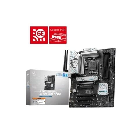 MSI B760 GAMING PLUS WIFI-6E DDR4 HDMI DP PCIE 4.0 1700p ATX