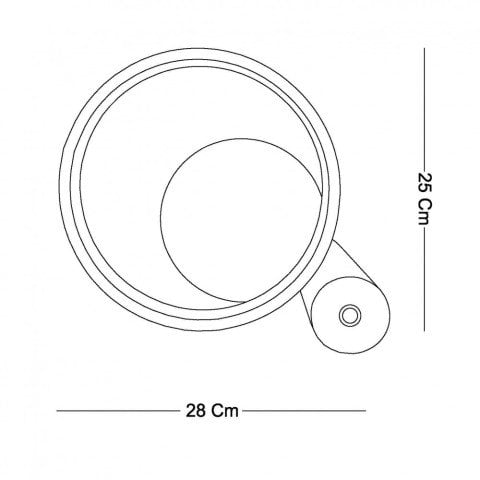 LED Masa Lambası Ø25cm Dekoratif Masa Lambası | PLA20200