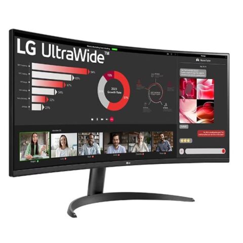 LG 34'' VA 34WR50QC-B 5MS 100HZ HDMI-DP KAVISLI EV İŞ MONİTÖRÜ 3440X1440