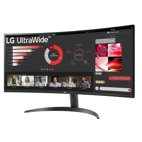 LG 34'' VA 34WR50QC-B 5MS 100HZ HDMI-DP KAVISLI EV İŞ MONİTÖRÜ 3440X1440