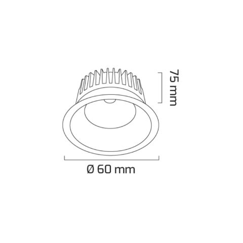 Goya Gy 1730-7 7 Watt Sıva Altı COB Ledli Armatür Beyaz - 2700K - Sarı