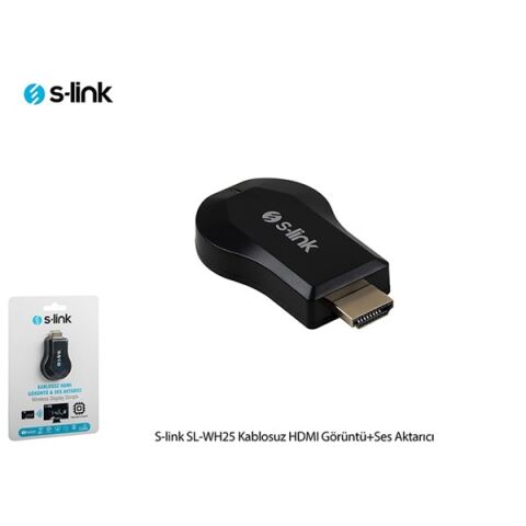 S-link SL-WH25 Kablosuz HDMI Görüntü+Ses Aktarıcı