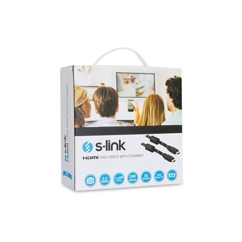S-link SLX-277 HDMI TO HDMI 25m Altın Uçlu 24K 1.4 Ver. 3D Kablo