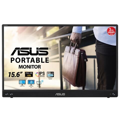 ASUS 15.6'' IPS ZENSCREEN MB16ACV 5 ms 60Hz TYPE-C Taşınabilir Monitör (1920 X 1080)