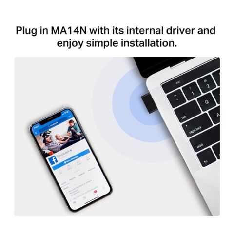 MERCUSYS MA14N AX300 WIFI6 Nano Kablosuz USB Adaptör