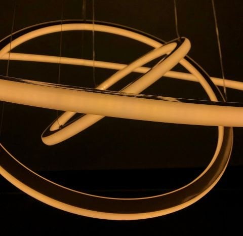 LED Avize Saturn PLA30050 Ø80cm  | Modern Sarkıt Led Avize Modelleri