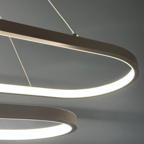 Sarkıt Led Avize Double Oval Pro PLA30064 Led Avize