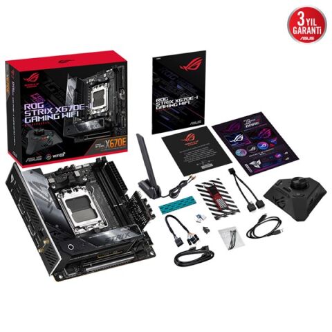 ASUS ROG STRIX X670E-I GAMING WIFI-6E DDR5 HDMI PCIe 16X v5.0 AM5 mITX