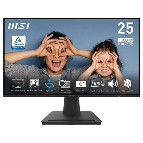 MSI 24.5'' FLAT IPS PRO MP252 1MS 100HZ HDMI-DP EV OFİS MONİTÖRÜ 1920X1080