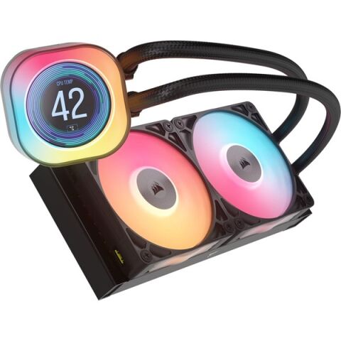 CORSAIR 240MM TITAN 240RX LCD CW-9061022-WW AM5-1851P  RGB SIVI SOĞUTMALI İŞLEMCİ FANI