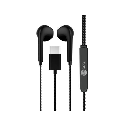 LENOVO LECOO EH104C Stereo Type-C Siyah Kulak İçi Mikrofonlu Kulaklık
