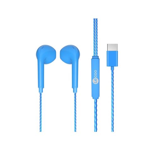 <![CDATA[LENOVO LECOO EH104C-BL Stereo Type-C Mavi Kulak İçi Mikrofonlu Kulaklık]]>