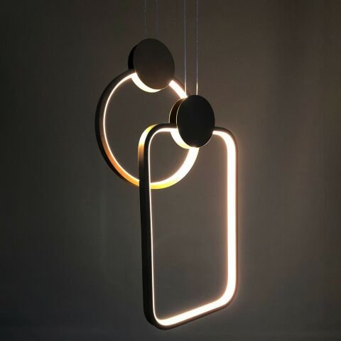 Sarkıt Led Avize Square Round PLA32015 Led Avize