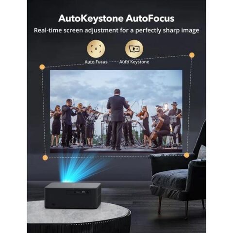 TAOTRONICS 700ansilümen 1920X1080 Kablosuz Taşınabilir Smart Led Projeksiyon