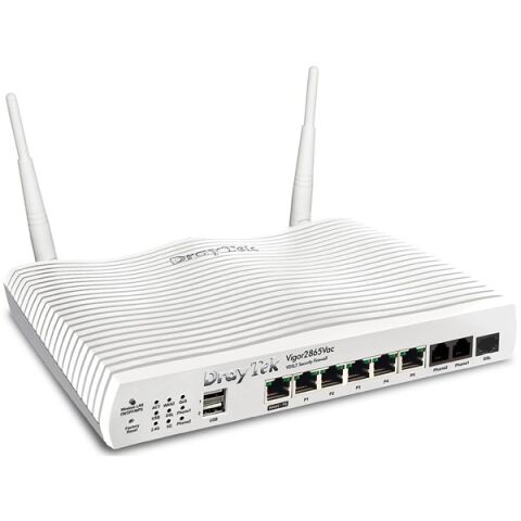 Draytek Vigor 2865Lac AC1300 4G-LTE VDSL2/35b Dual WAN Security VPN Router
