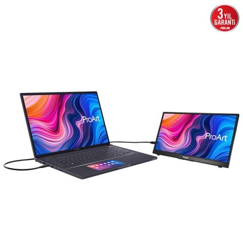 ASUS 14'' Dokunmatik IPS PROART PA148CTV 5MS 60Hz USB-C/mHDMI Grafik Tasarım Taşınabilir Monitör (1920 X 1080)
